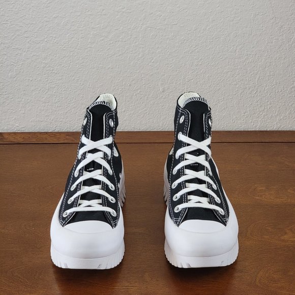 Converse Women's Chuck Taylor All Star Lugged 2.0 Hi  A00870C Black/Egret/White - Picture 2 of 9